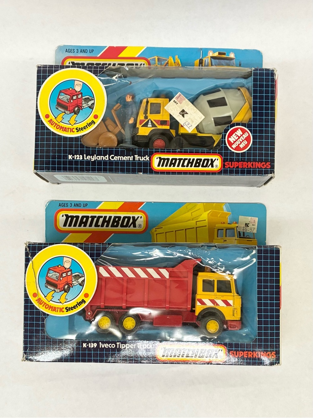 Matchbox Superking Tipper Truck (1992) & Cement Truck (1990)